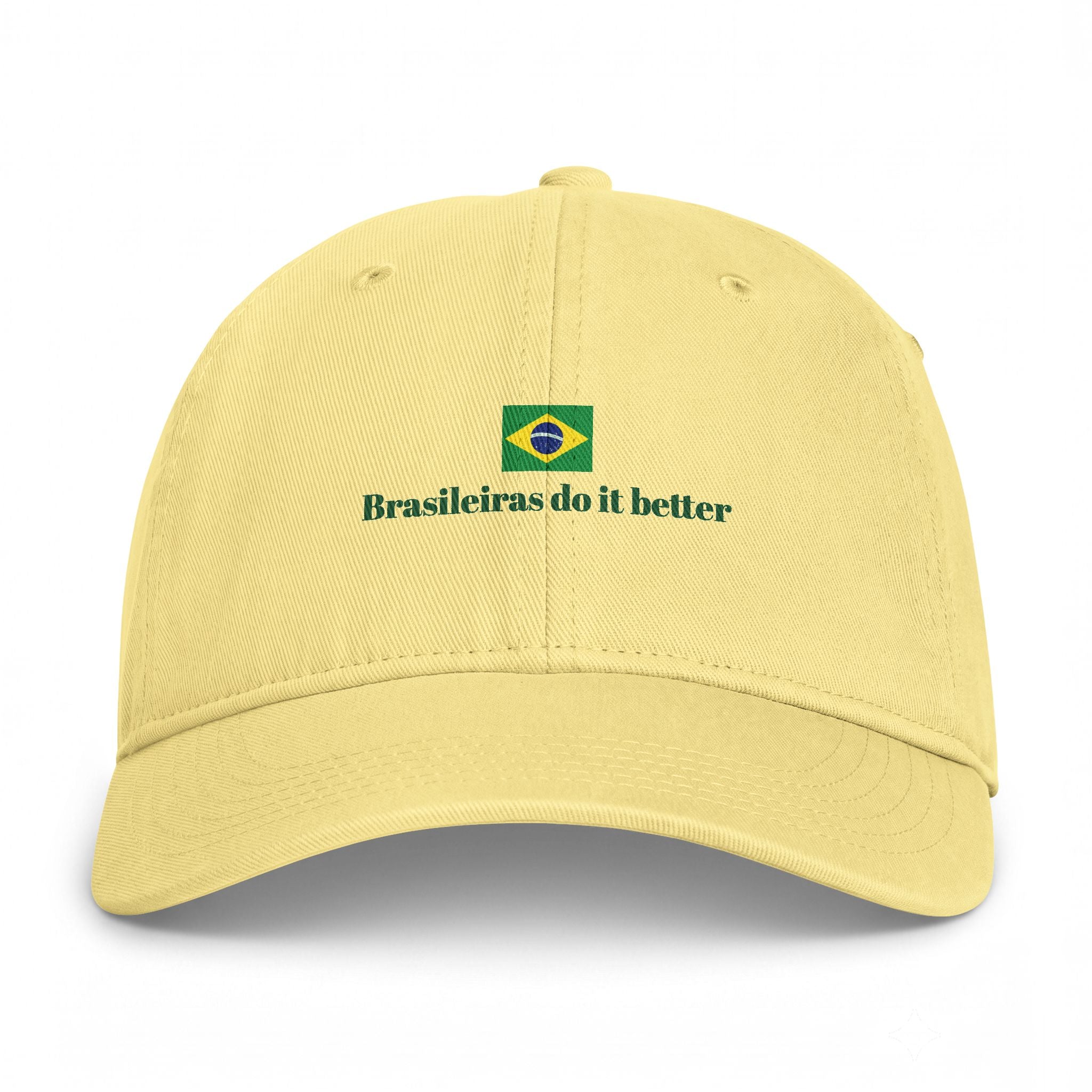 Embroidered 'Brasileiras do it better' Coastal Washed Cap
